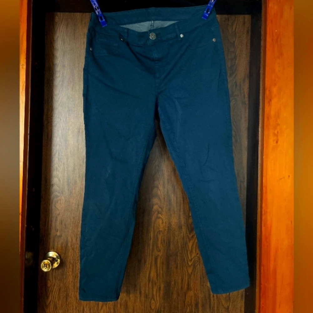 Maurices size 16 short. DenimFlex™ plus size jegging in rich teal